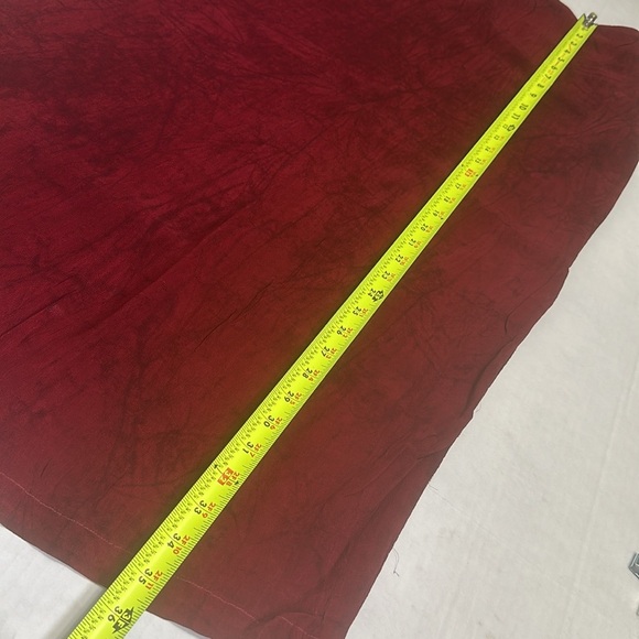 Dorothy Schoelen Platinum Women’s Size 14 Red Tie Dye Side Leg Split Skirt - Picture 9 of 11